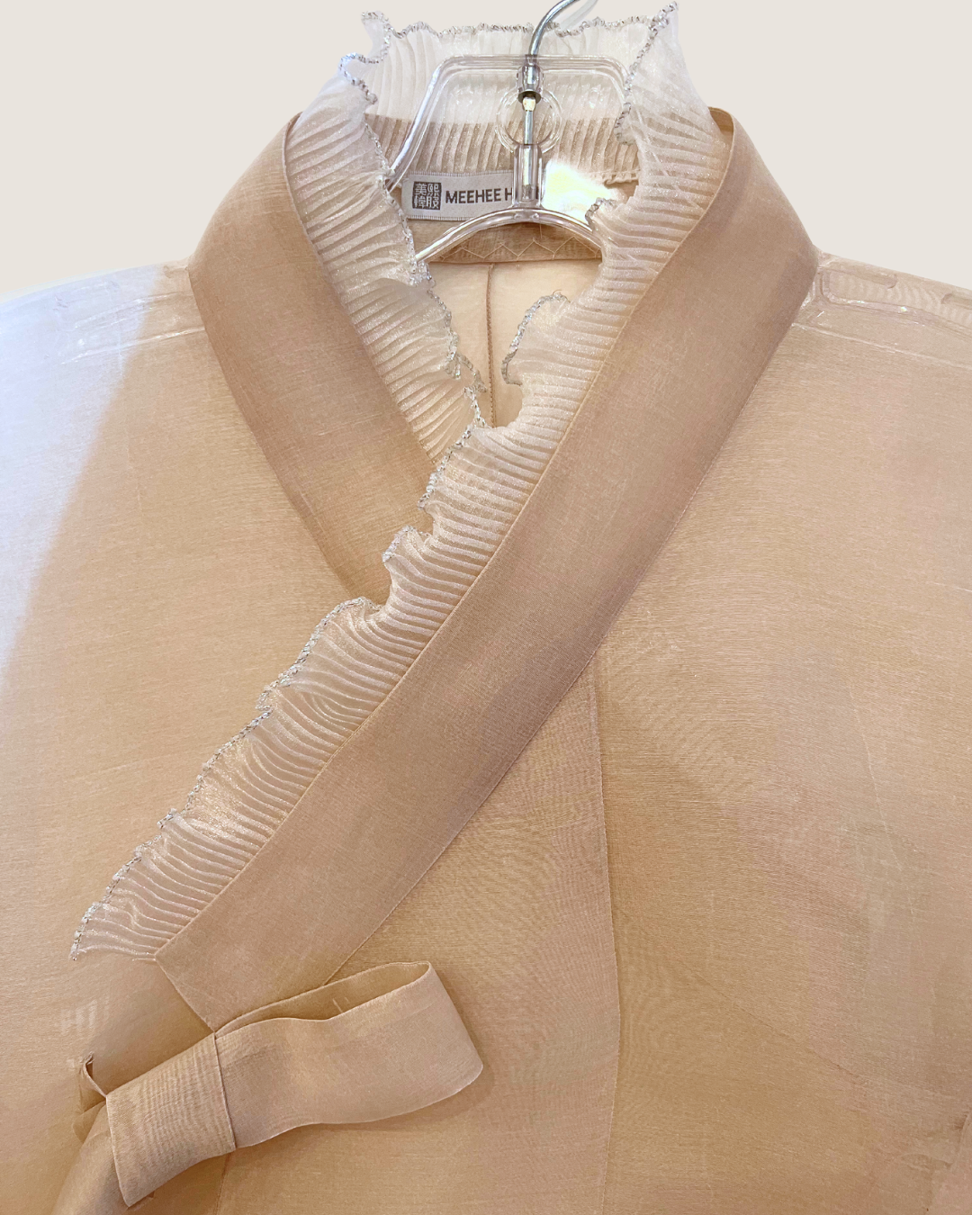 Modern jeogori Jacket with ruffled collar