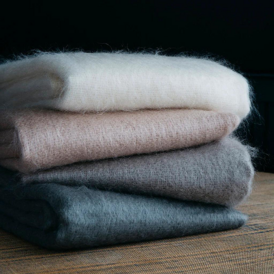 Evangeline Mohair Throws
