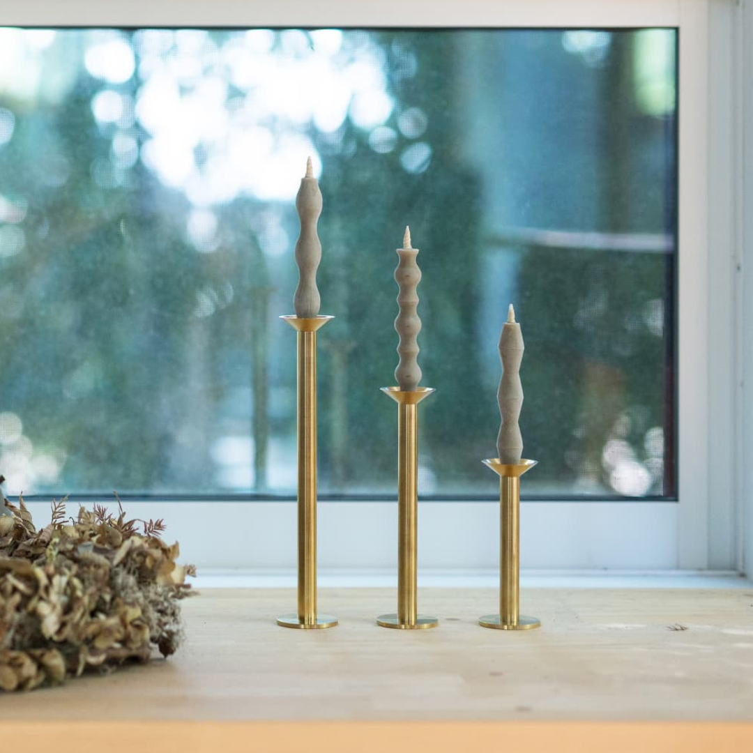 Brass Candle Holders 'RATIO'