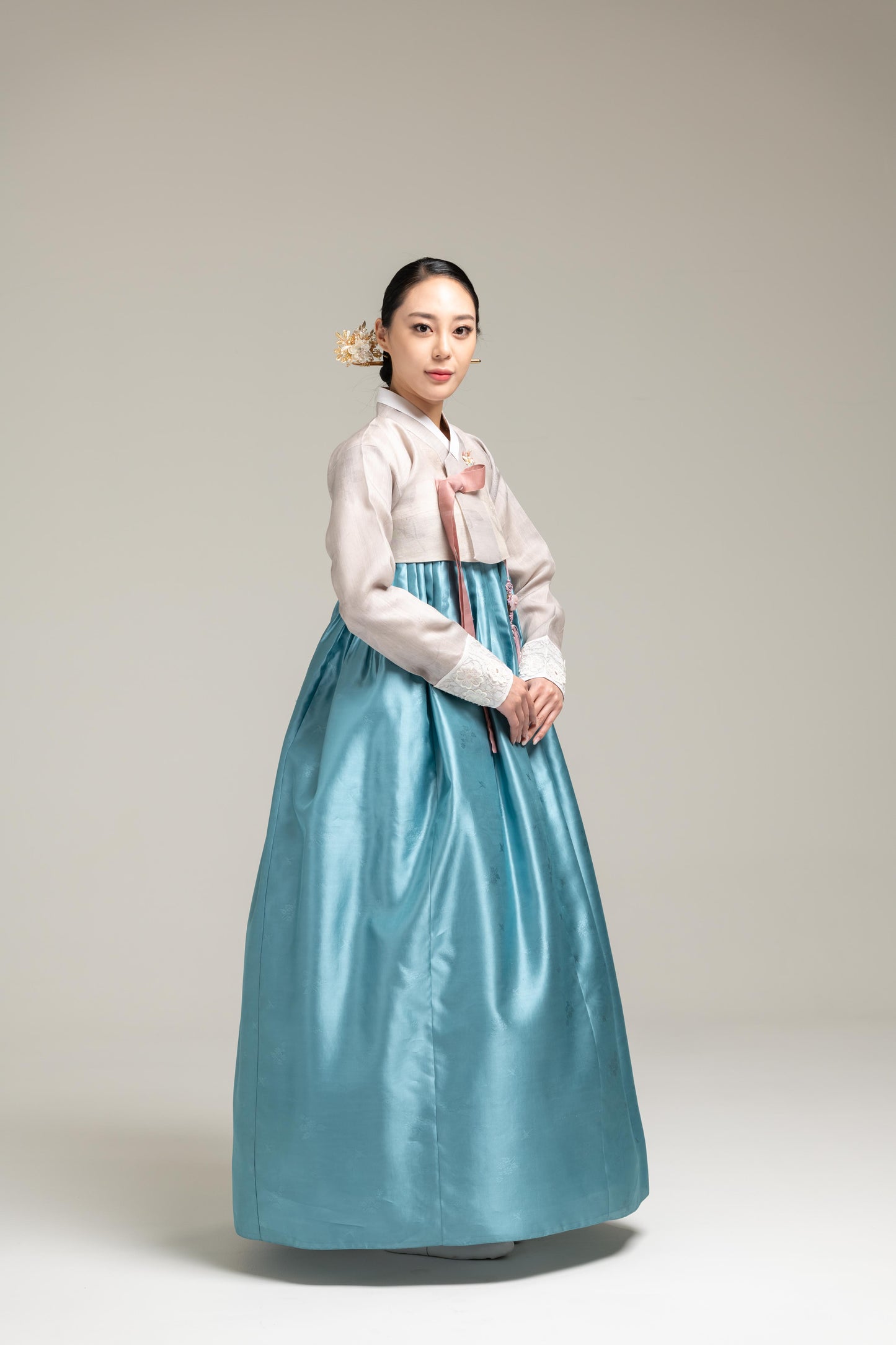 Vibrant Purple Silk Skirt & Jeogori