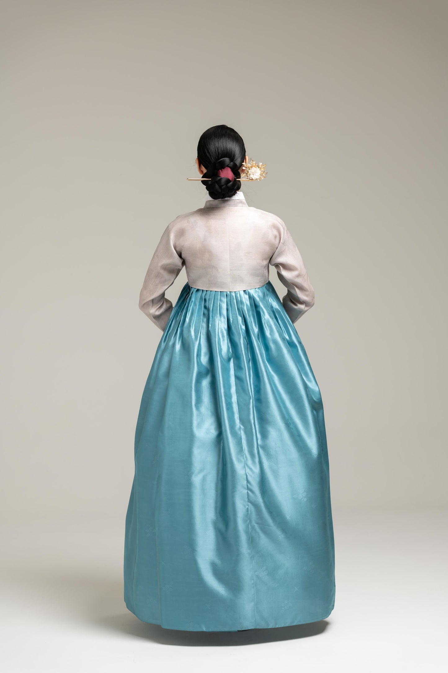Vibrant Purple Silk Skirt & Jeogori