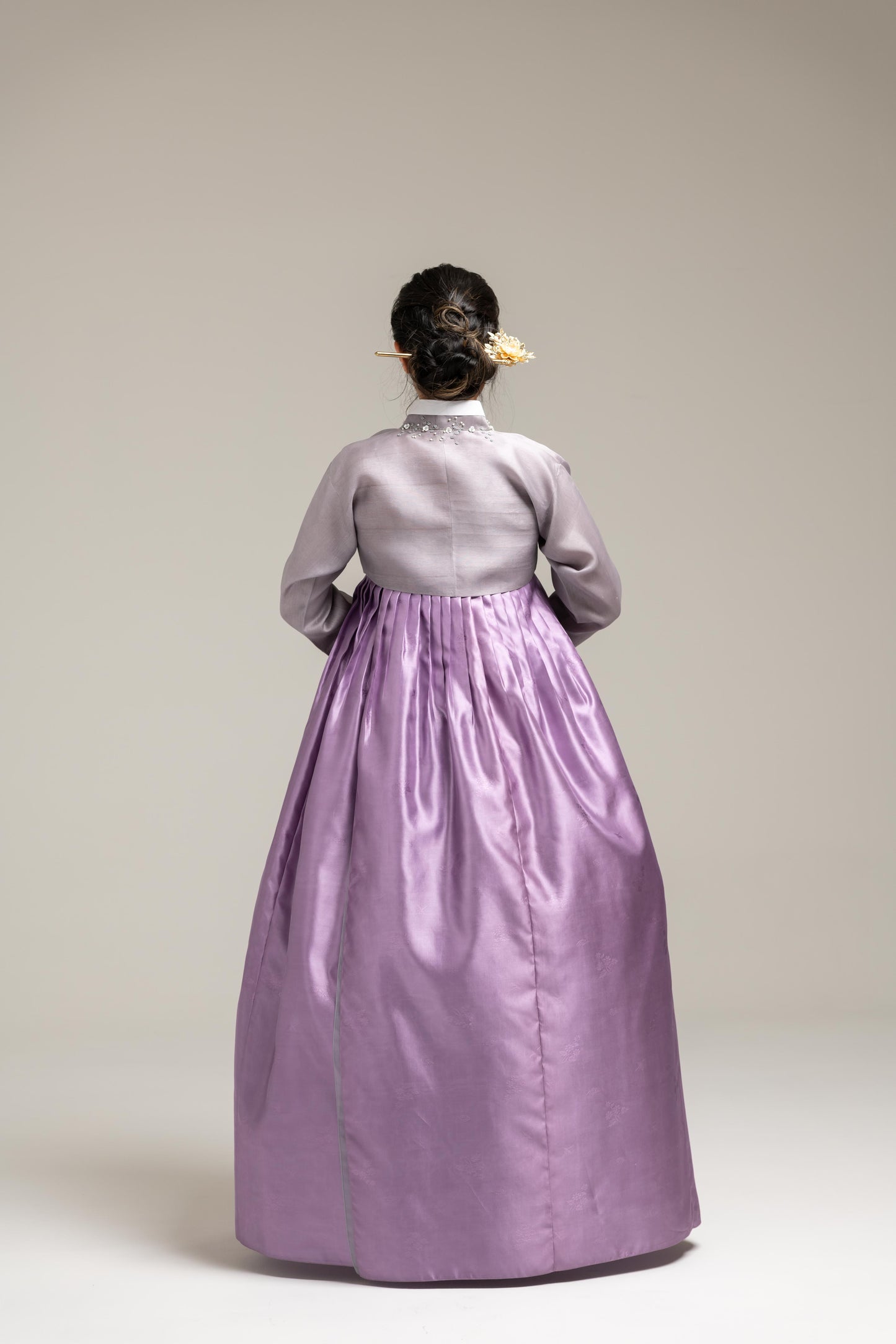 Vibrant Purple Silk Skirt & Jeogori