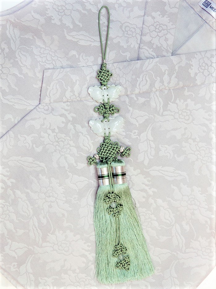 Bubble Butterfly Jade Norigae