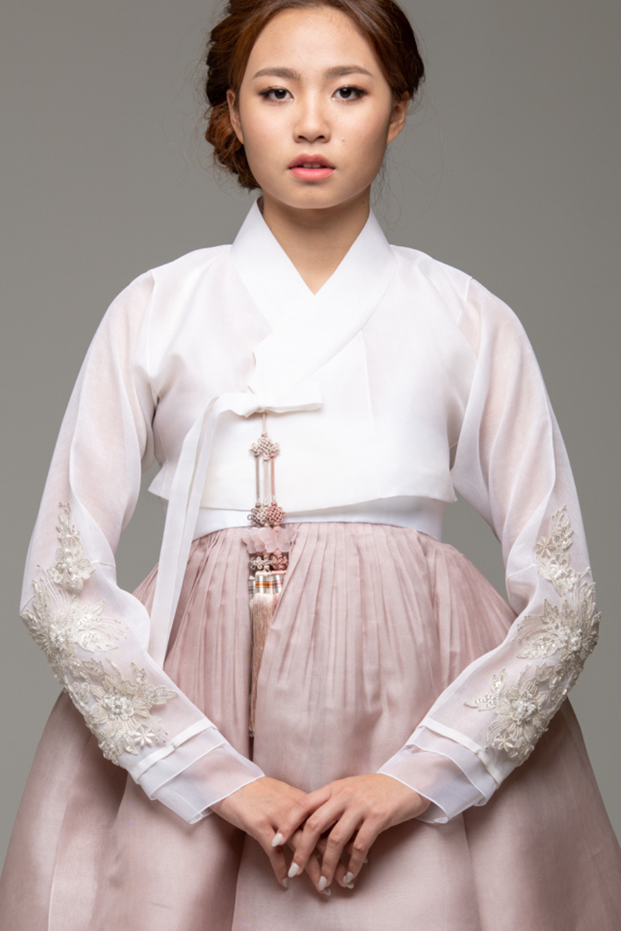 Silver Lace Beaded Jeogori