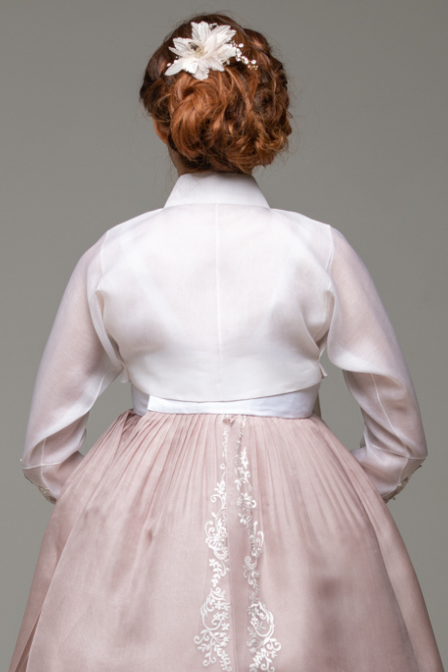Silver Lace Beaded Jeogori