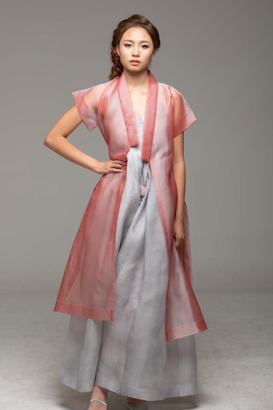 Modern Semi-Transparent Long Jacket
