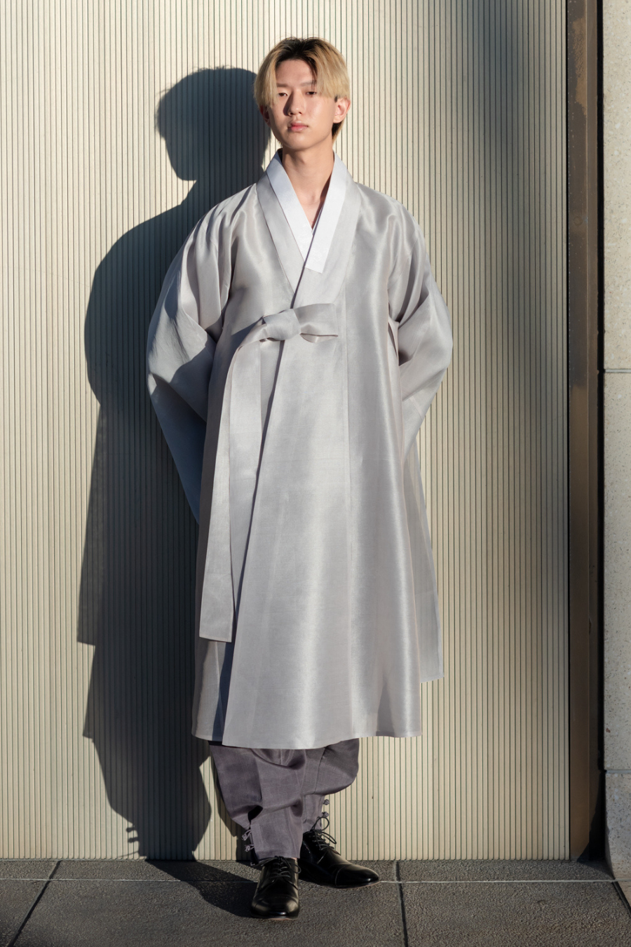 Men's Grey Silk Durumagi