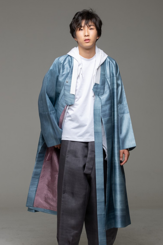 Blue Silk Durumagi
