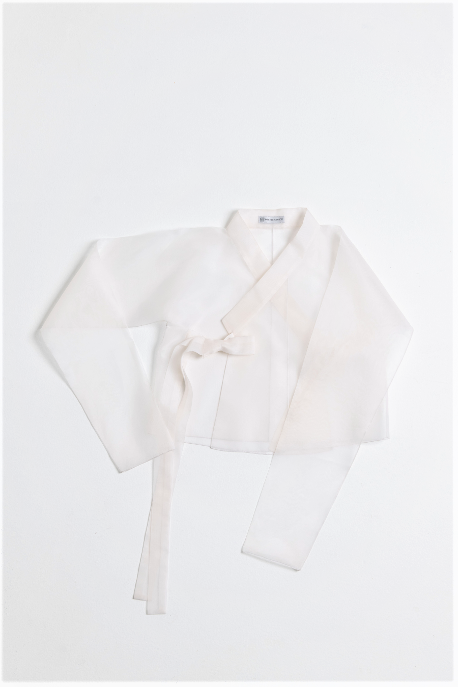 Semi-transparent Long-Sleeved Jeogori (White)