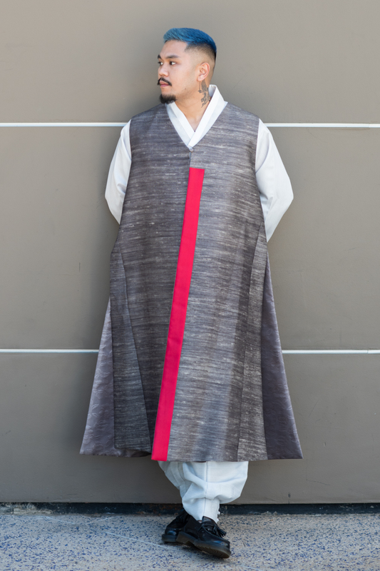 Men's Sleeveless Silk Queja (Vest)