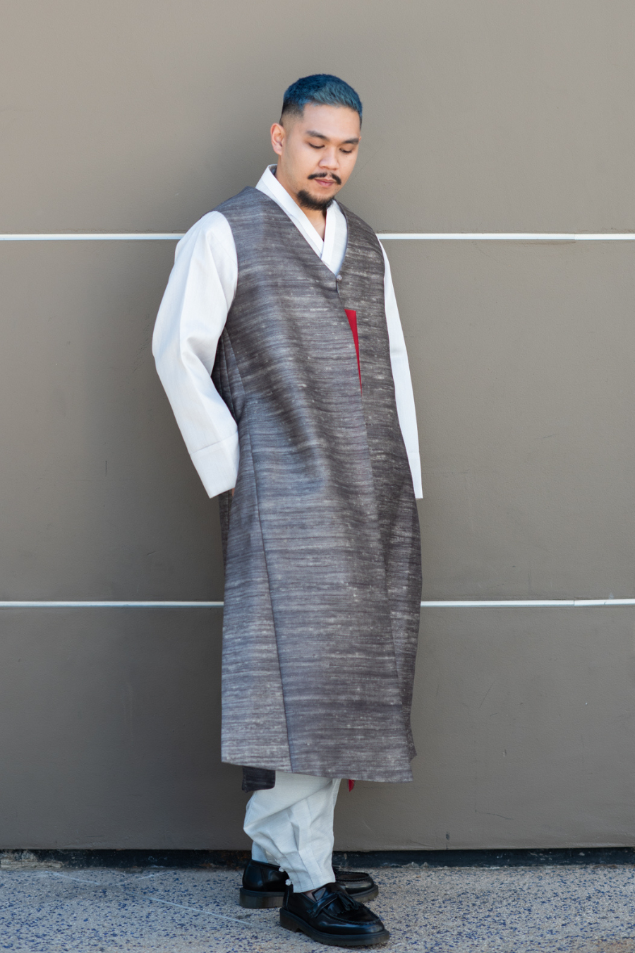 Men's Sleeveless Silk Queja (Vest)