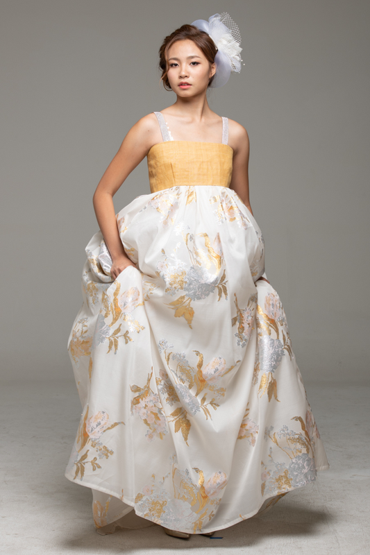 Gold and Silver Flower Dress
