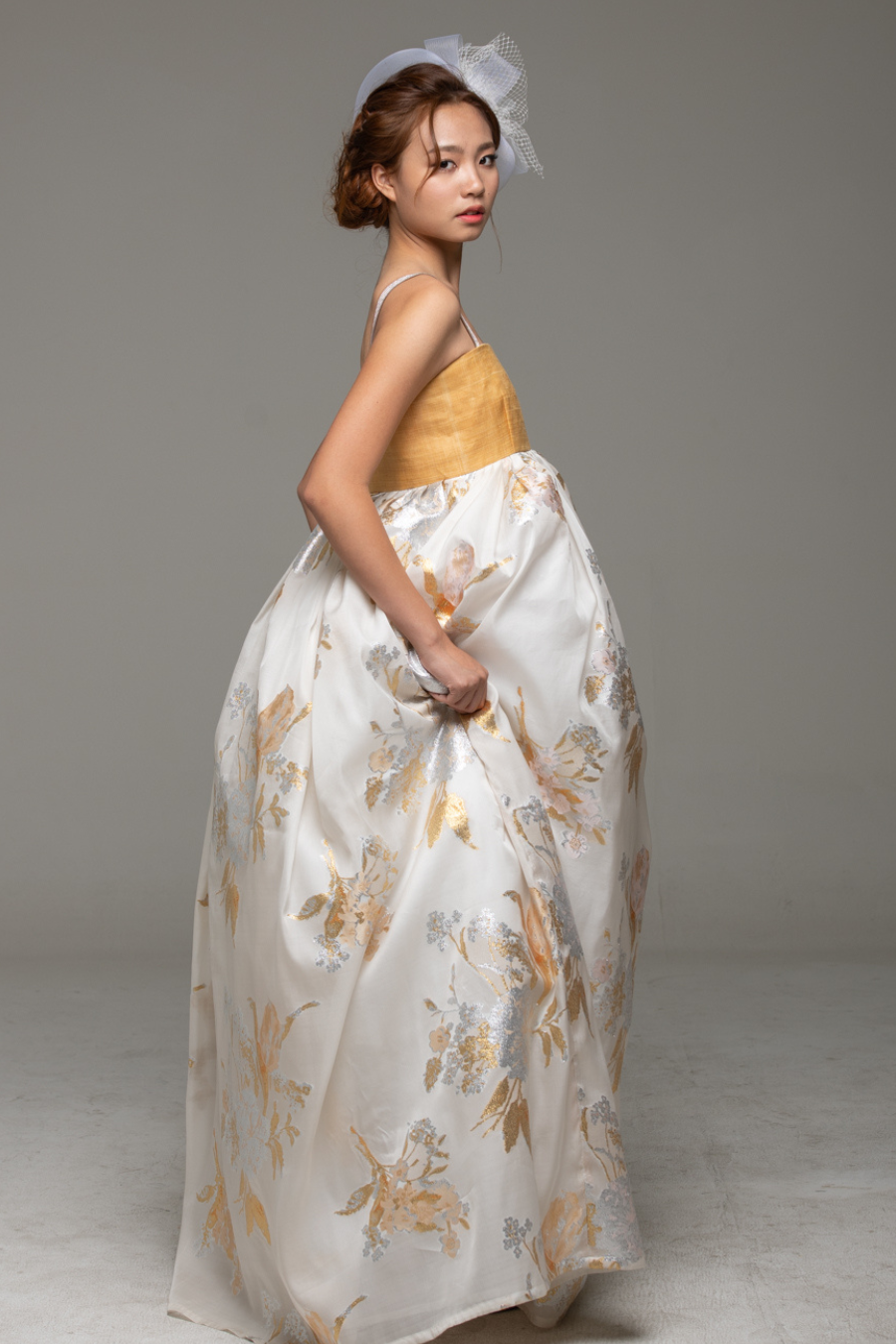 Gold and Silver Flower Dress