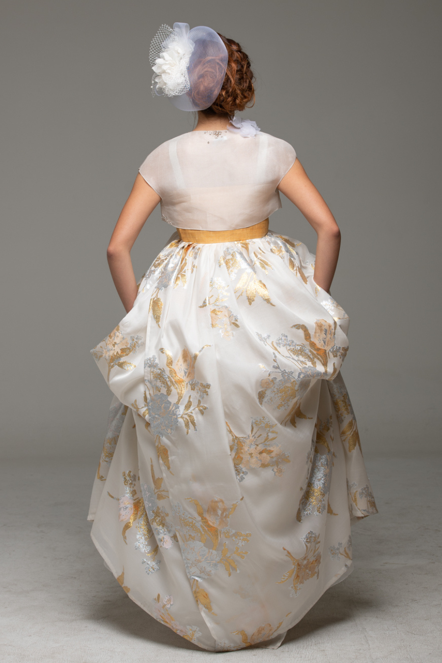 Gold and Silver Flower Dress