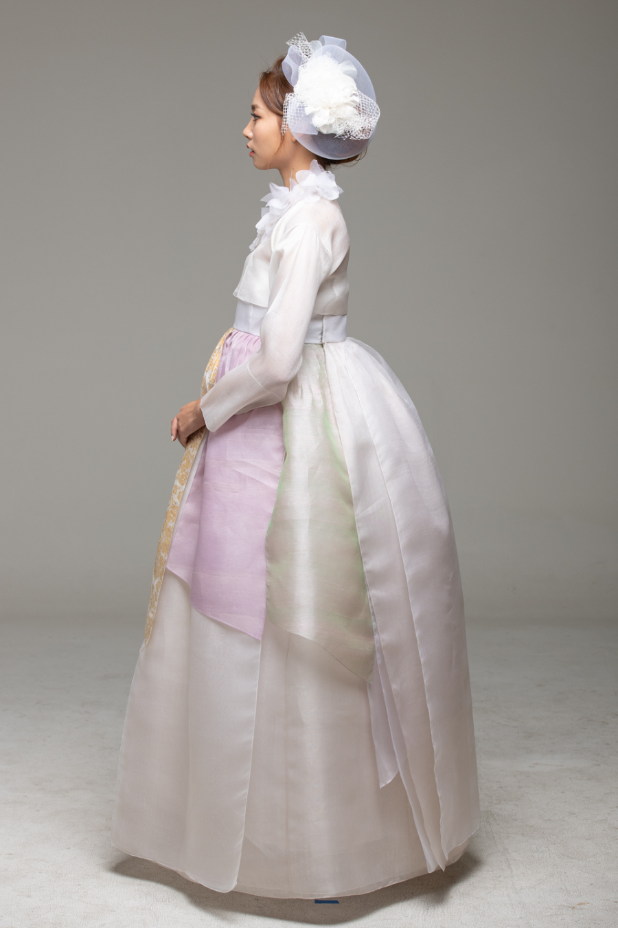 Pink, Gold & Purple Panel Dress