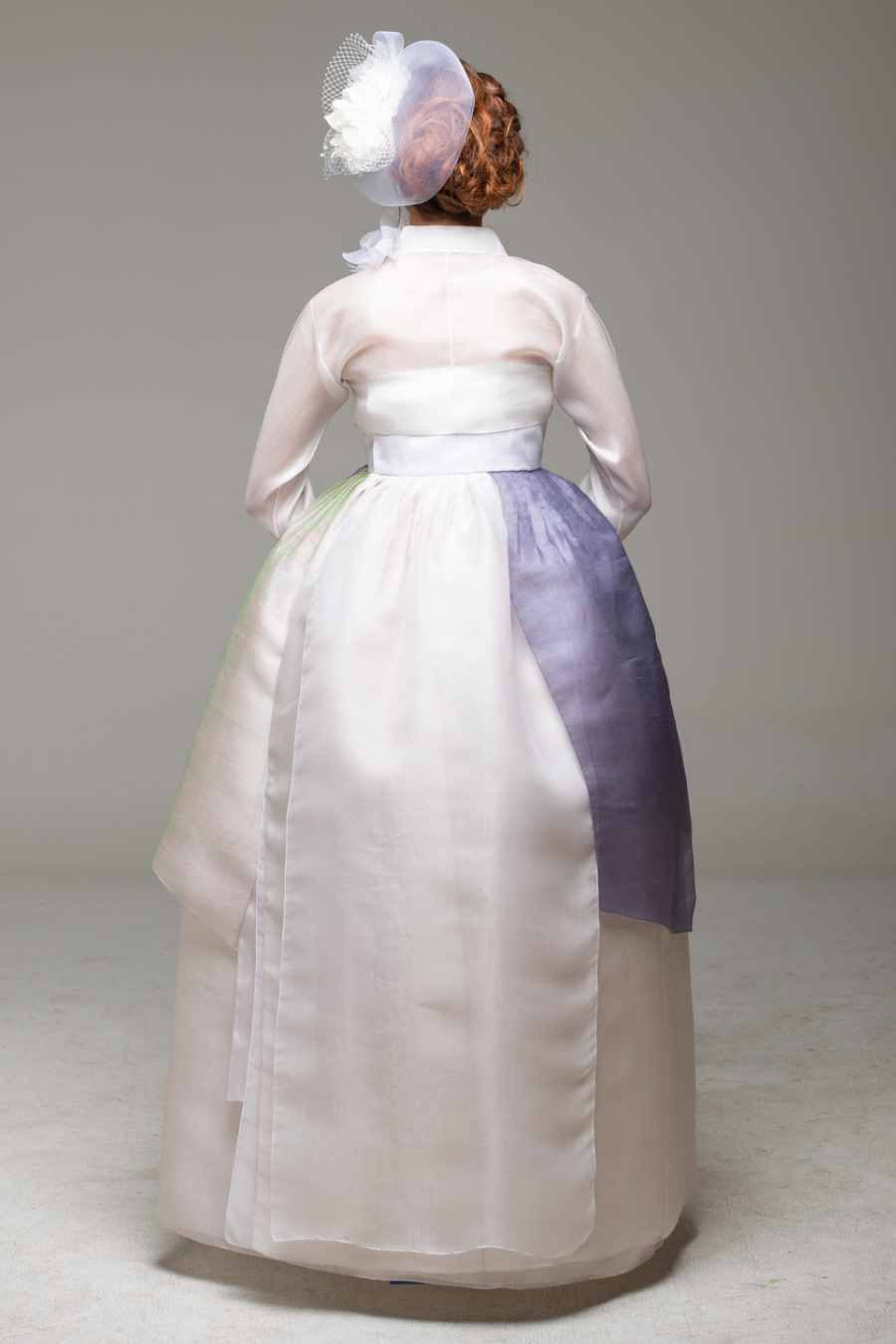 Pink, Gold & Purple Panel Dress