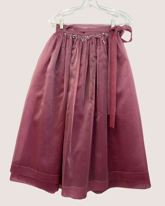 Double layered beaded skirt