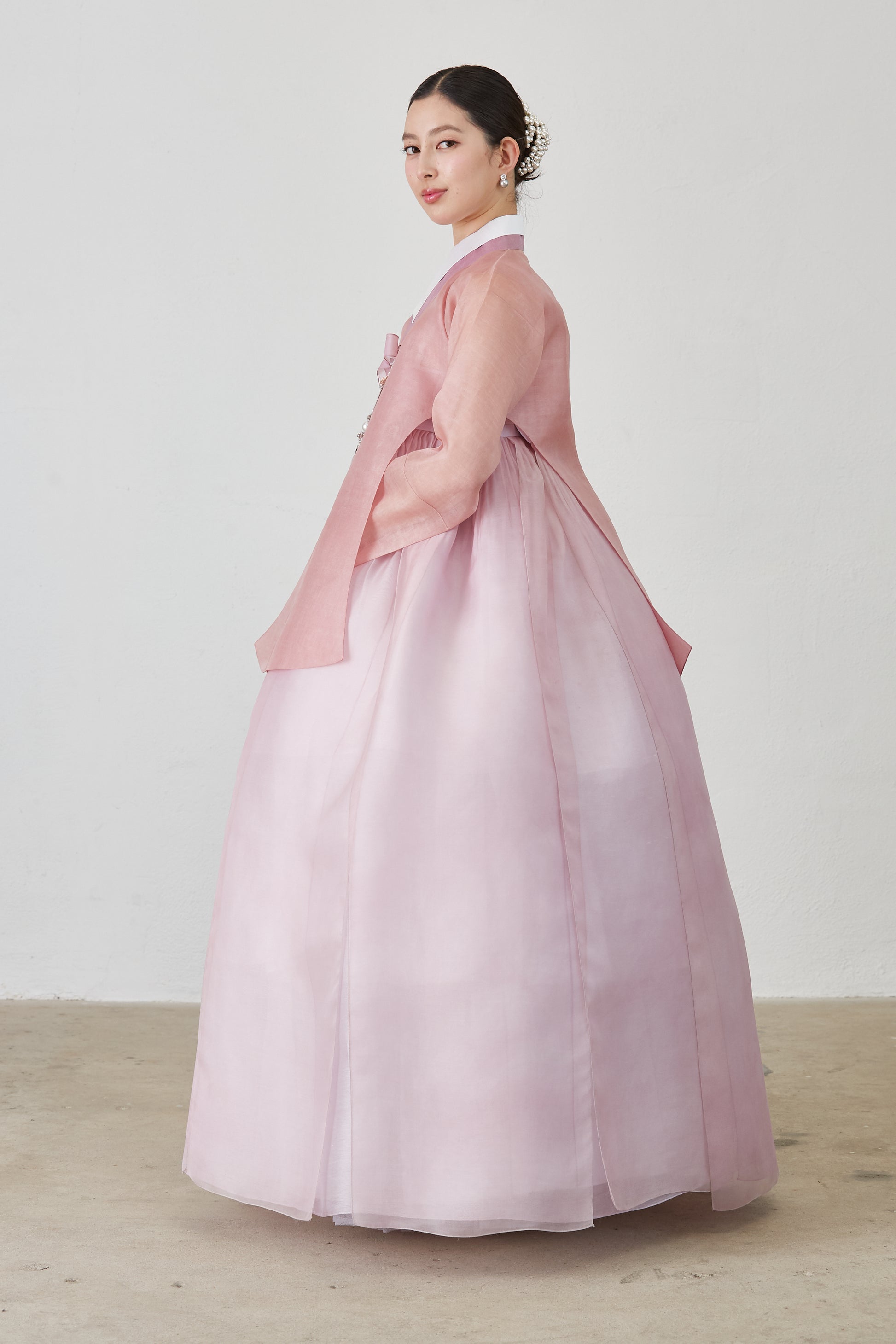 pink hanbok dress Korean Couple Wedding Hanbok - Narusha(pink)