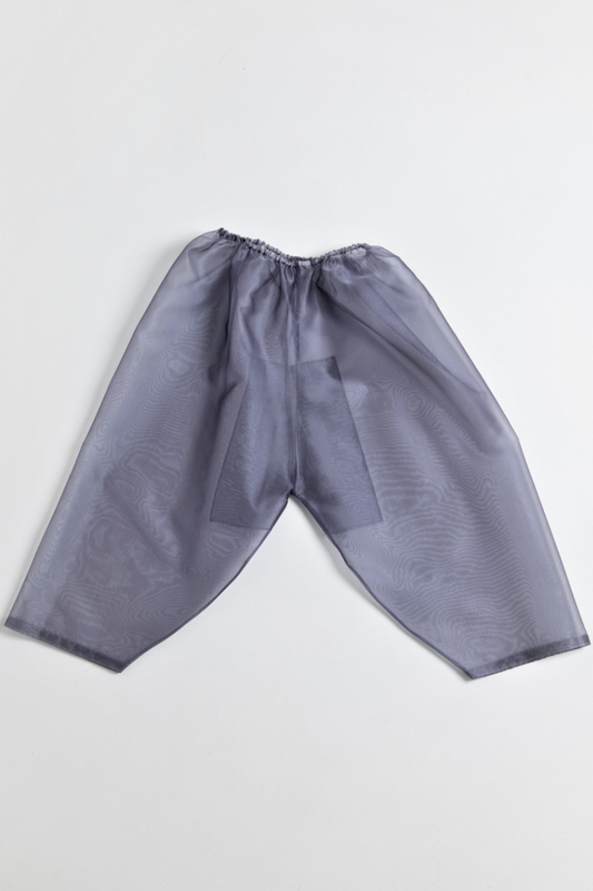 Korean-Inspired Silk Transparency Pants