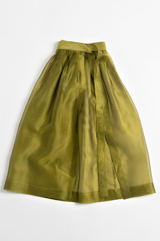 Olive Green Wrap Skirt