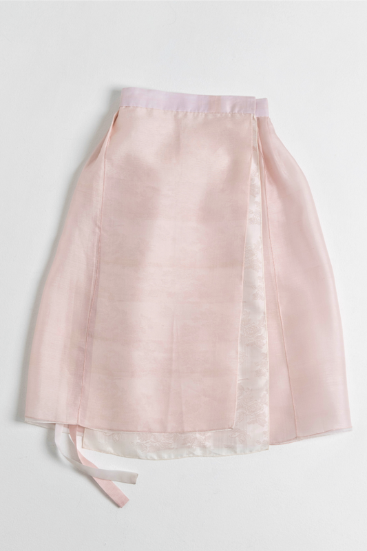 Peach Wrap Skirt