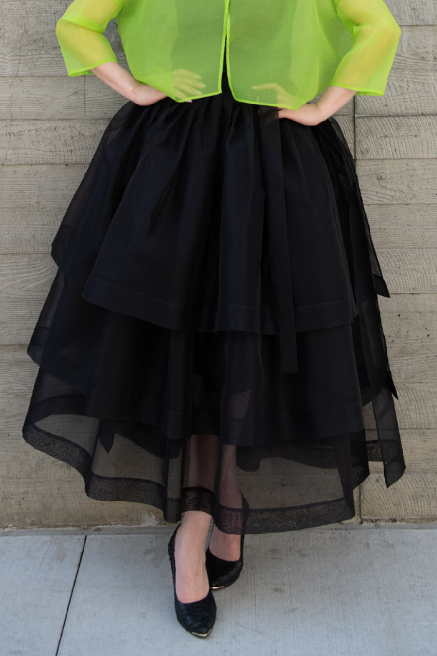 Black 3-Layered Doll Skirt