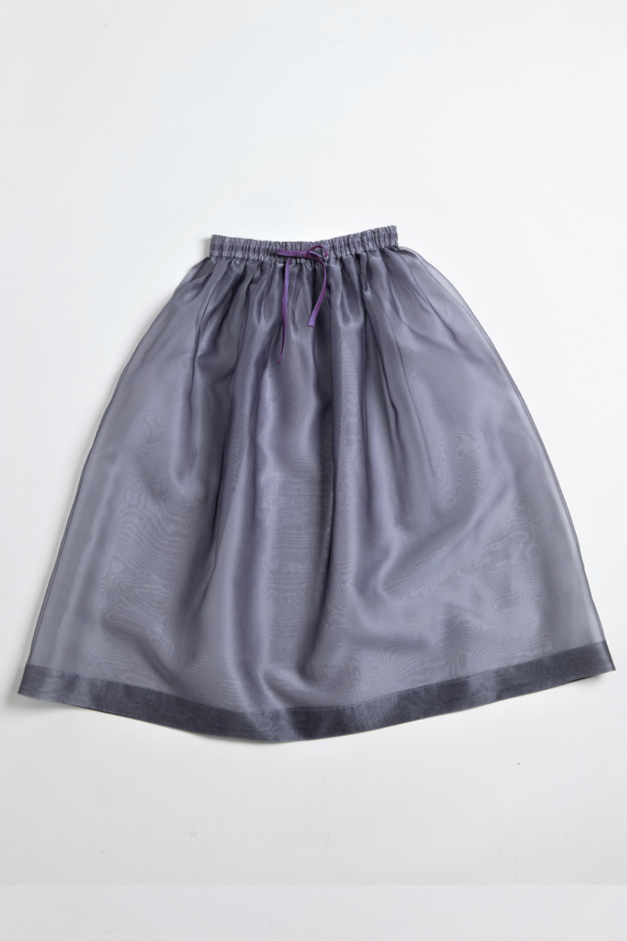 Transparency Drawstring Skirt (Silk Organza)