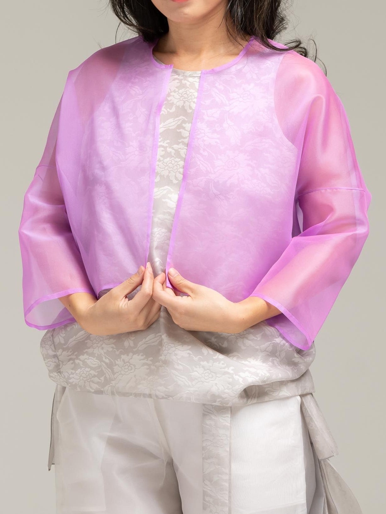 Silk Organza Jacket – Meehee Hanbok